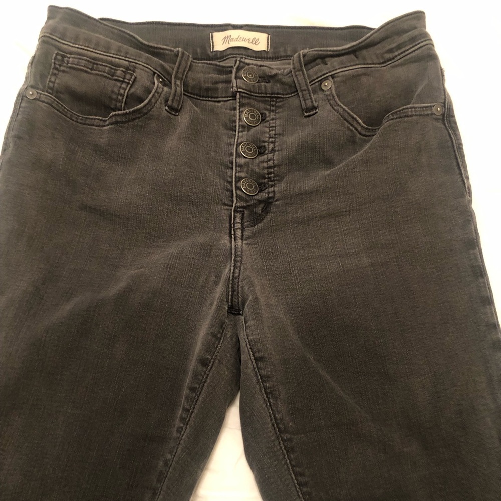 Madewell  skinny jeans dark gray/light black Size 29